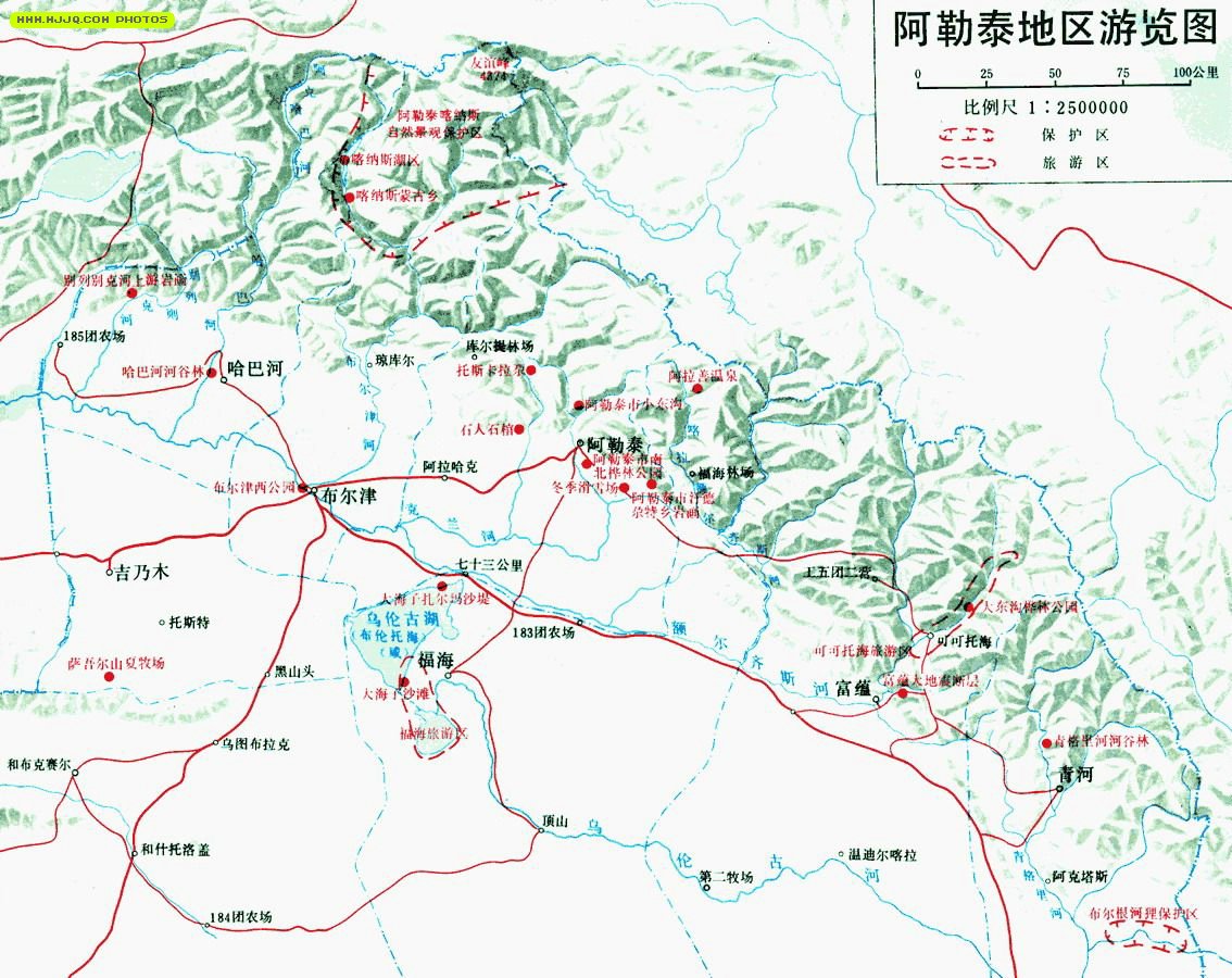阿勒泰地区位于新疆北部,阿尔泰山南麓.图片